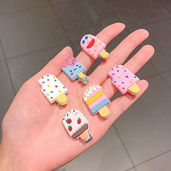 Jinfeng girls cute cartoon flower fruit hairpins children hair clip barrette lovely bobby pin headdress accessories headwear (size : 10pcs 1) - Image 5